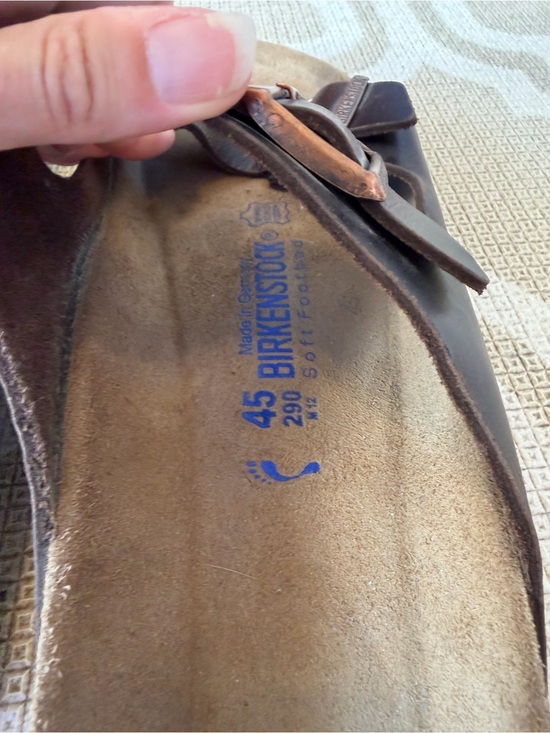 Birkenstock New WO Box Arizona Habana Oiled Leather Sandals Slides Men’s 12